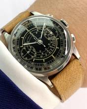 Thumbnail von Omega Classic Serviced Vintage 33.3 Chronograph Black Restord Sector Dial 38mm