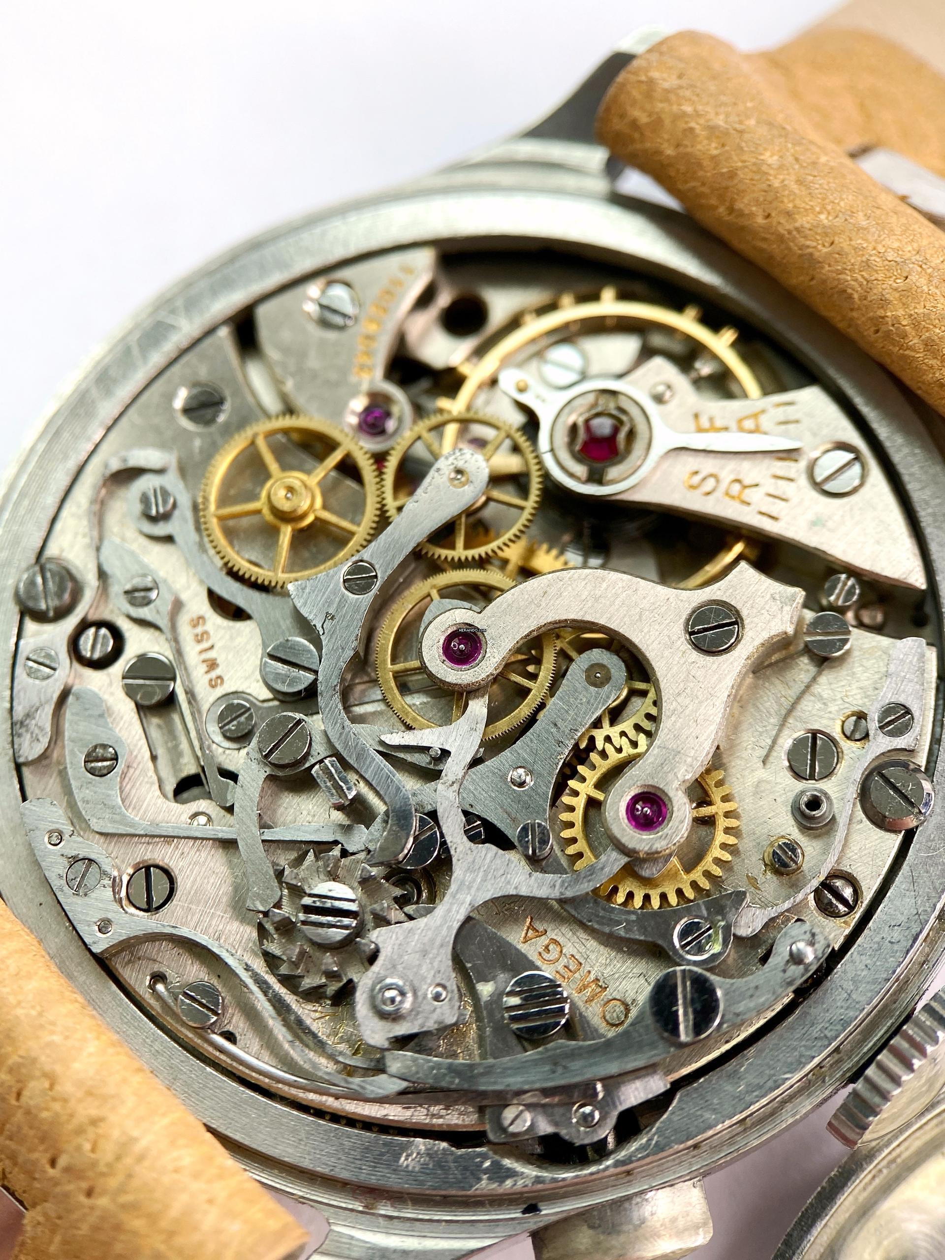 Thumbnail von Omega Classic Serviced Vintage 33.3 Chronograph Black Restord Sector Dial 38mm