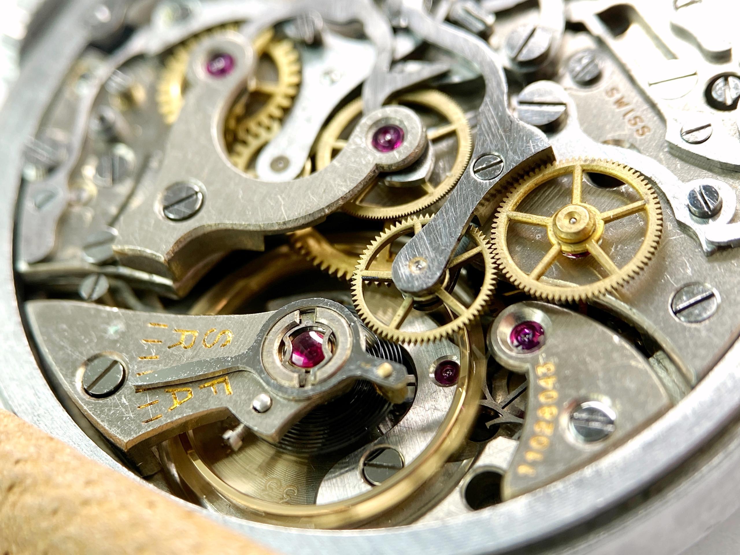 Thumbnail von Omega Classic Serviced Vintage 33.3 Chronograph Black Restord Sector Dial 38mm