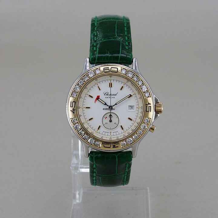  Chopard Mille Miglia Edelstahl/18k Gold Ø 31 mm Lünette orig. Brillantbesatz Top Zustand 