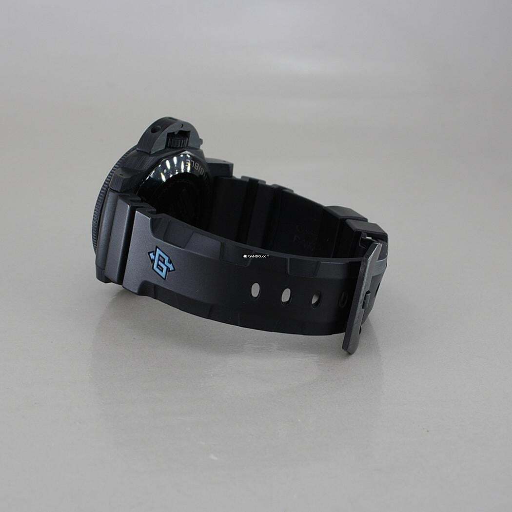 Thumbnail von Panerai Submersible Carbotech Ø 42 mm 2 straps Full Full Full Set Top condition