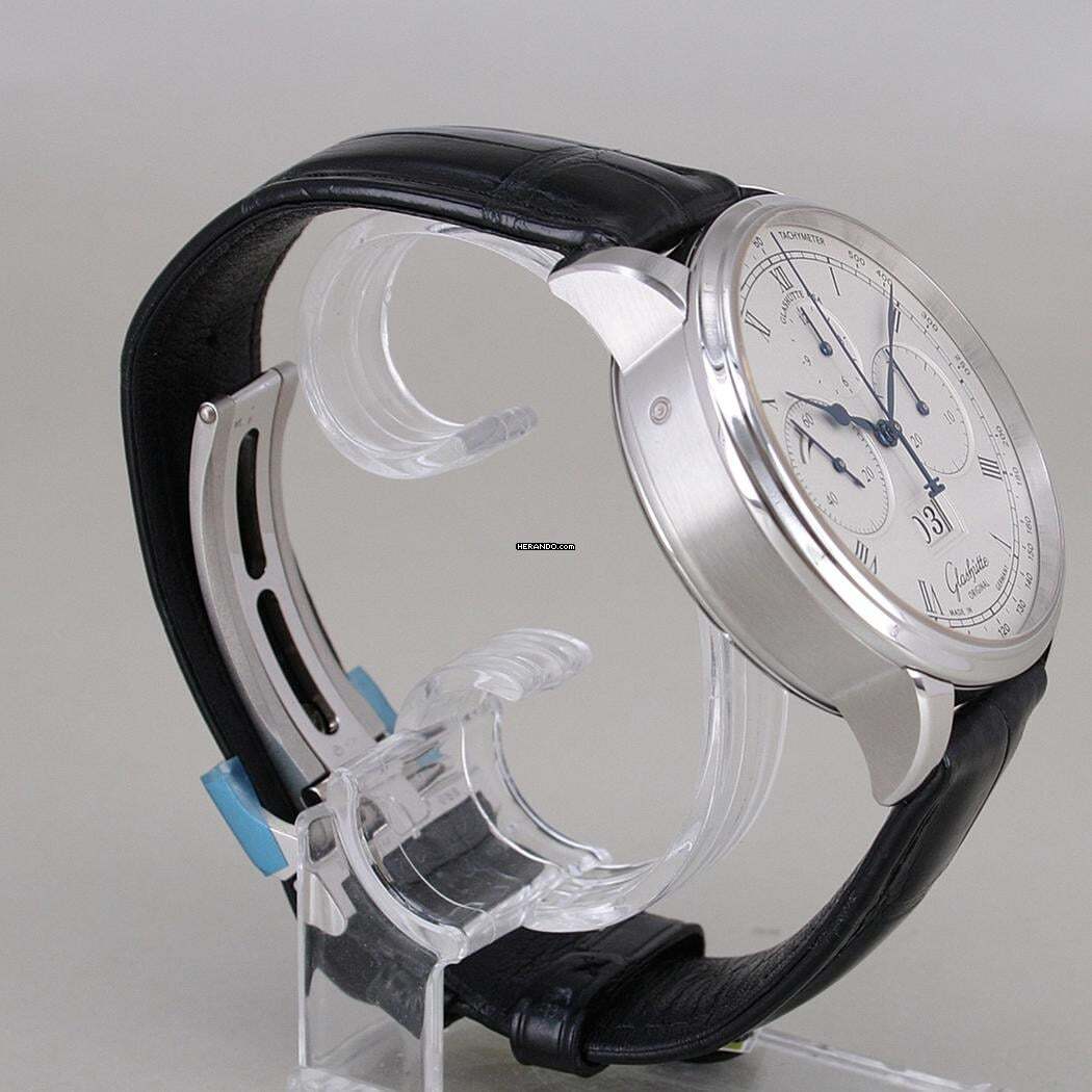 Thumbnail von Glashütte Original Senator Chronograph Panorama Date Platinum Ø 42 mm unused Full Set