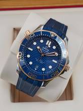 Thumbnail von Omega Seamaster Diver 300 M 42mm 210.22.42.20.03.002 Blauwe wijzerplaat Sedna Goud/Staal Zeer goed Compleet met doos 11-2023