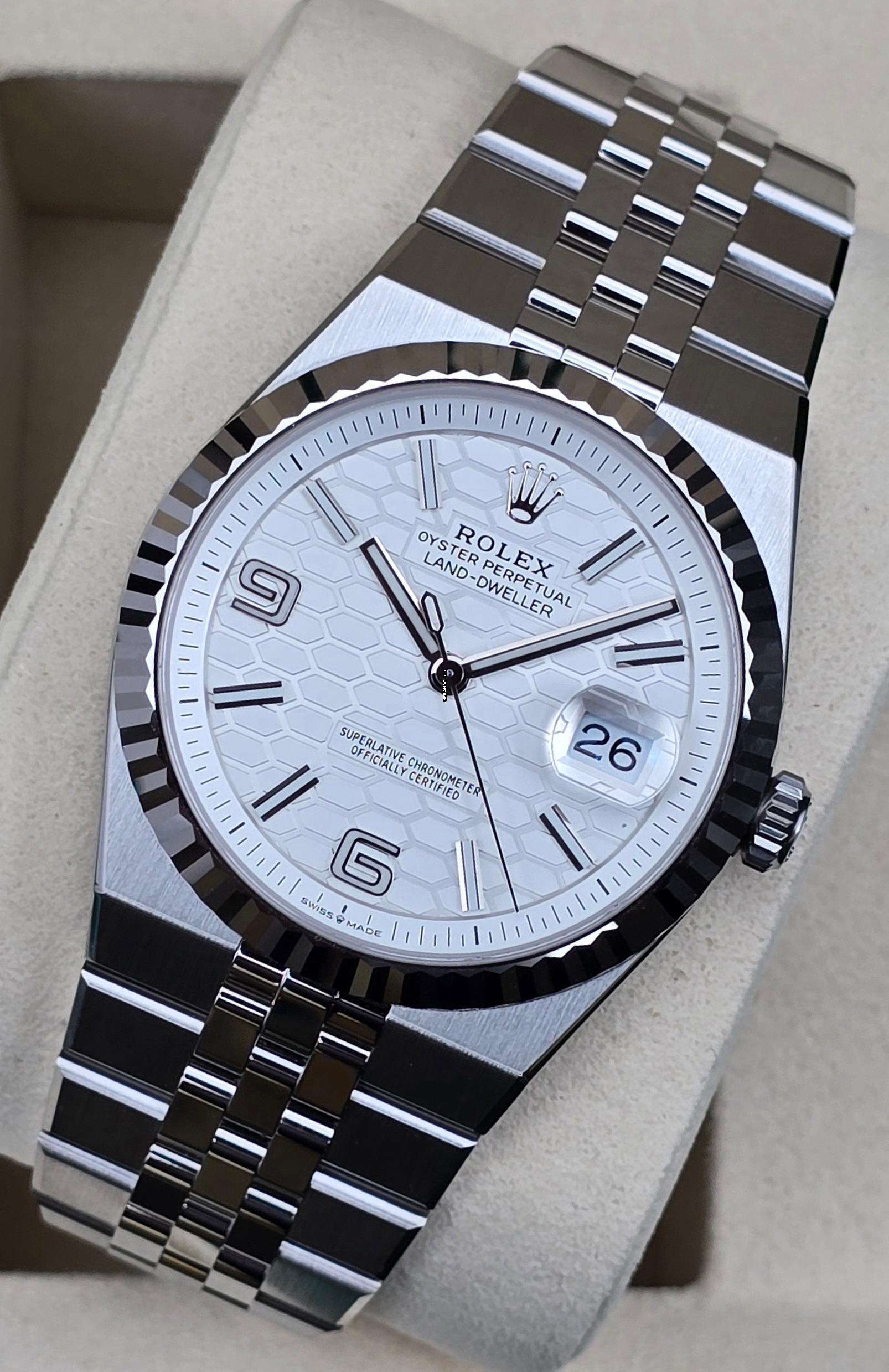  Rolex Land-Dweller 40mm 127334 Oystersteel and White Gold Unworn/New Condition Full Set 3-2026 