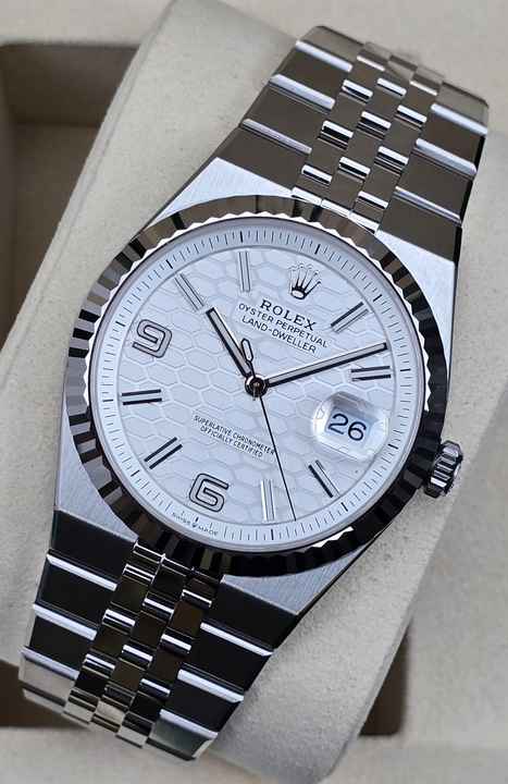  Rolex Land-Dweller 40mm 127334 Oystersteel and White Gold Unworn/New Condition Full Set 3-2026 