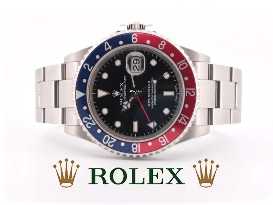 Rolex GMT-Master II LC 100 - TOP PEPSI - IN FULL SET