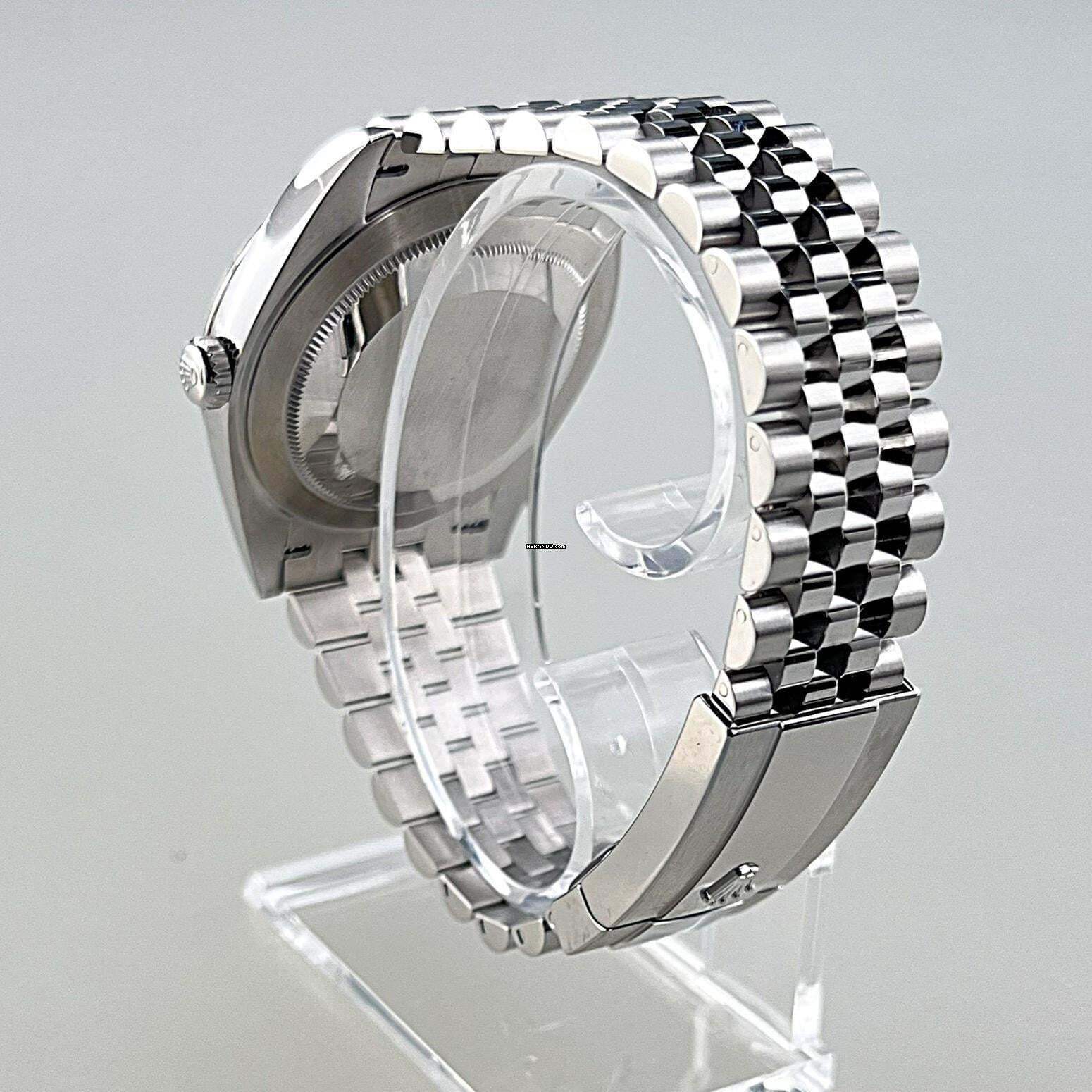 Thumbnail von Rolex Datejust 41 03/2026 LC100 Jubilé-Armband ZB Schiefergrau Index Full Set