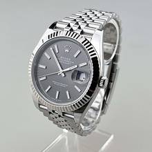 Thumbnail von Rolex Datejust 41 03/2026 LC100 Jubilé-Armband ZB Schiefergrau Index Full Set