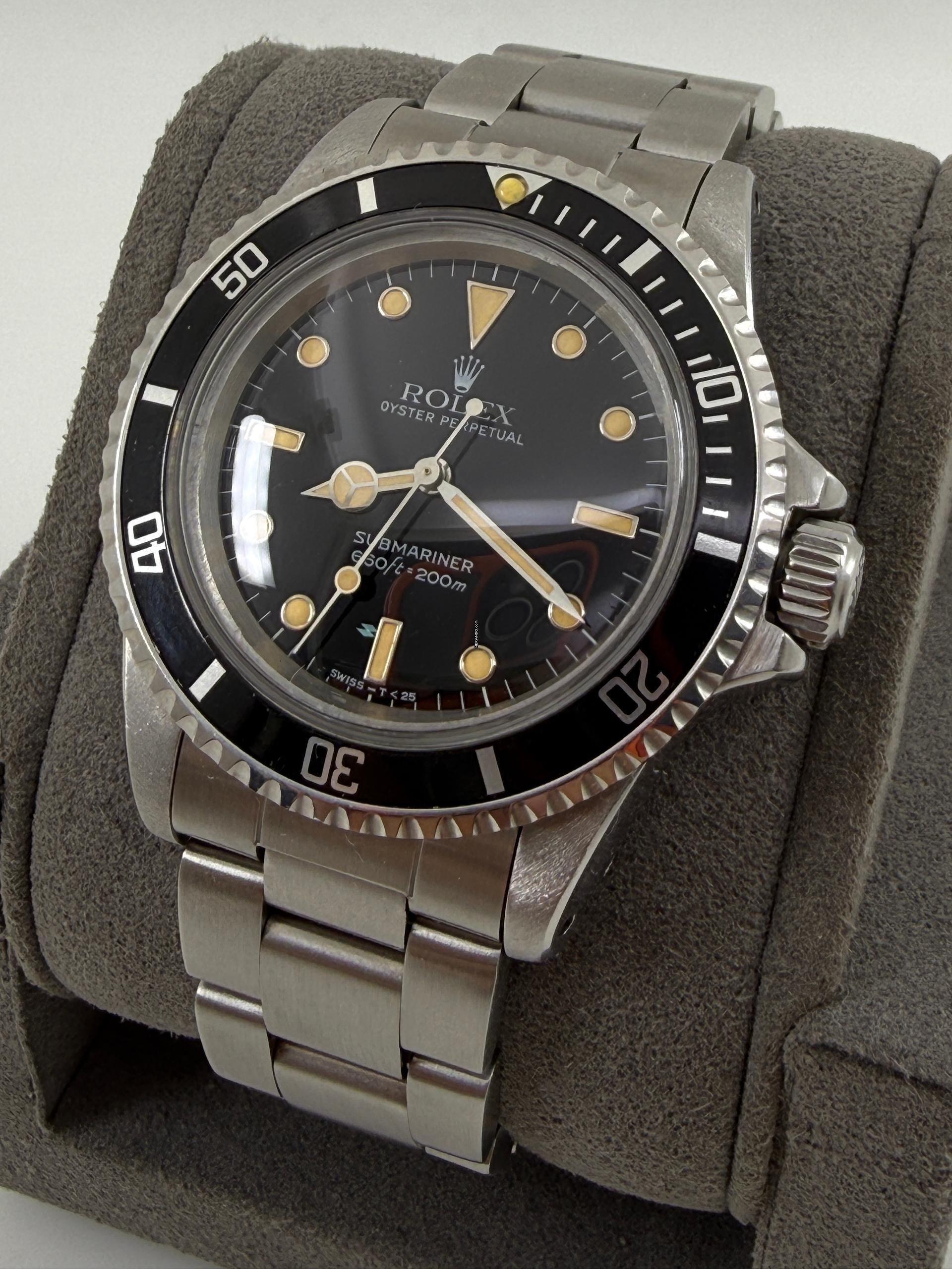  Rolex Submariner (No Date) Glossy Dial Submariner 5513 Pumpkin patina Full Set 1987 