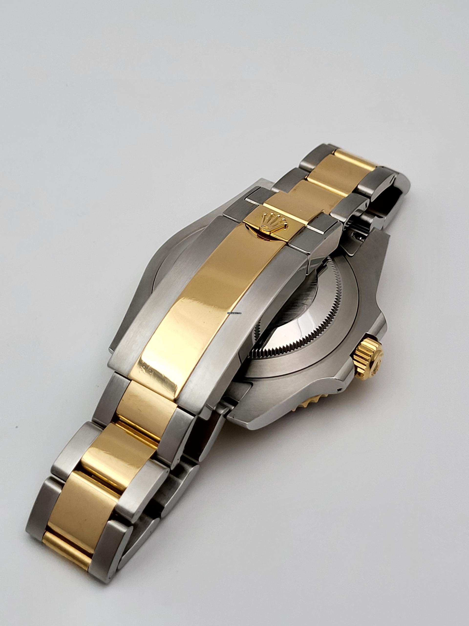 Thumbnail von Rolex Submariner Date 40 bluesy steel gold Full Set 2016 Austria