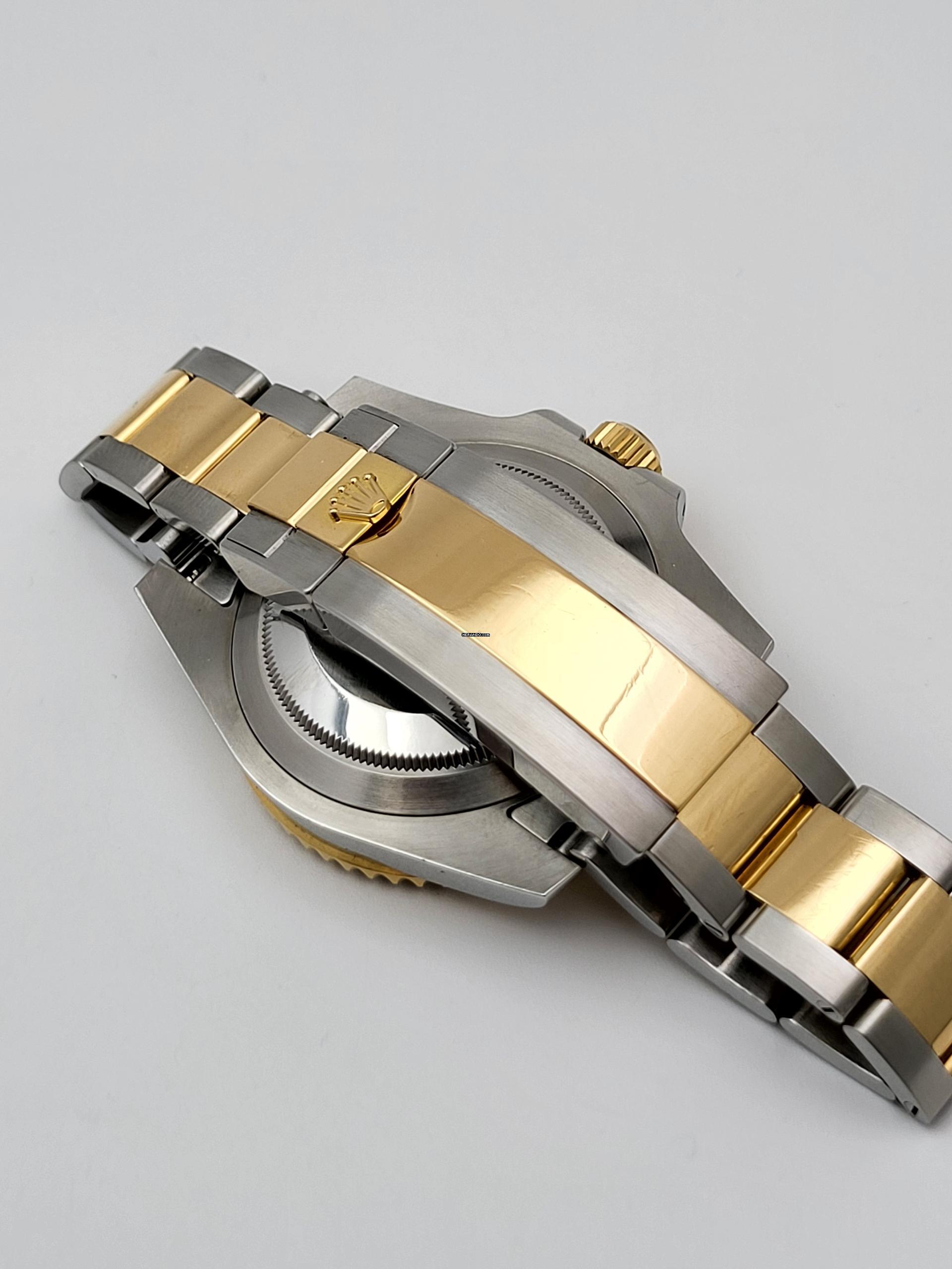 Thumbnail von Rolex Submariner Date 40 bluesy steel gold Full Set 2016 Austria