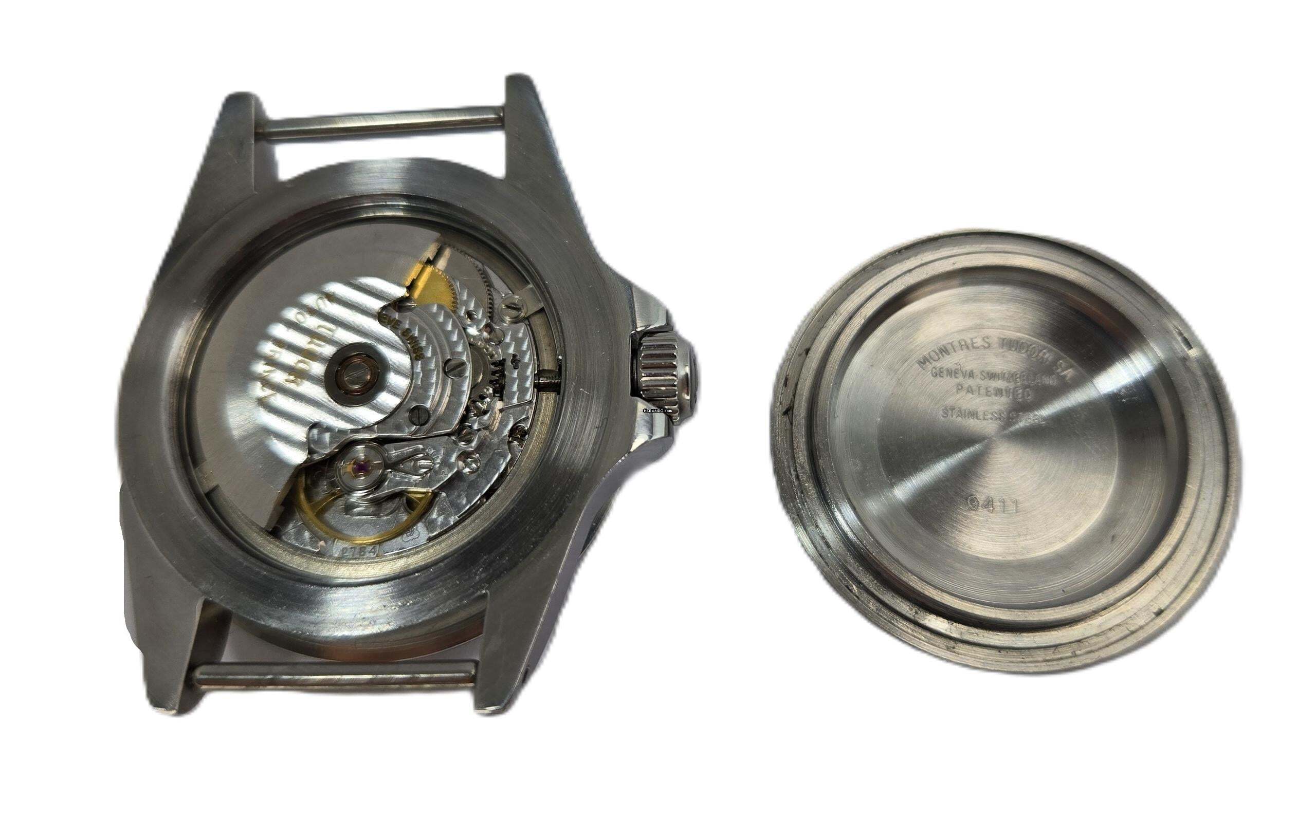 Thumbnail von Tudor Submariner Snowflake Rolex Case - black tritium Dial