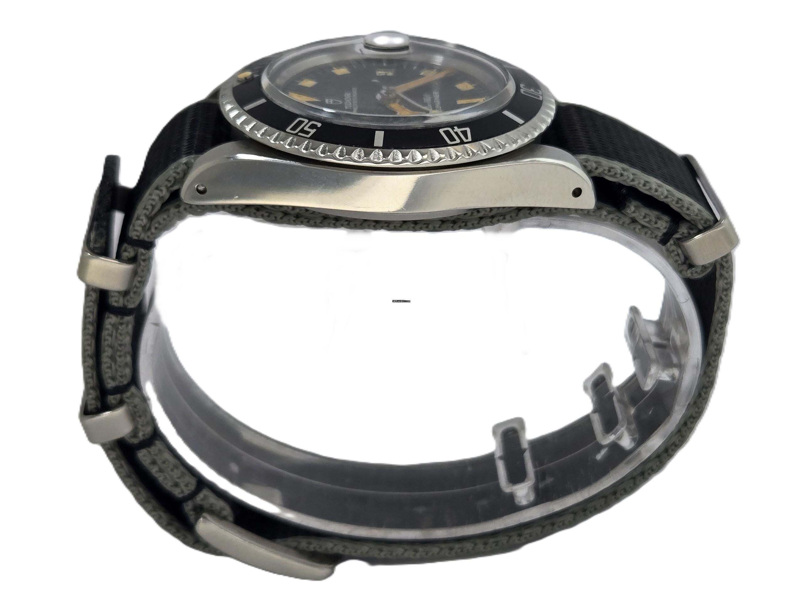 Thumbnail von Tudor Submariner Snowflake Rolex Case - black tritium Dial