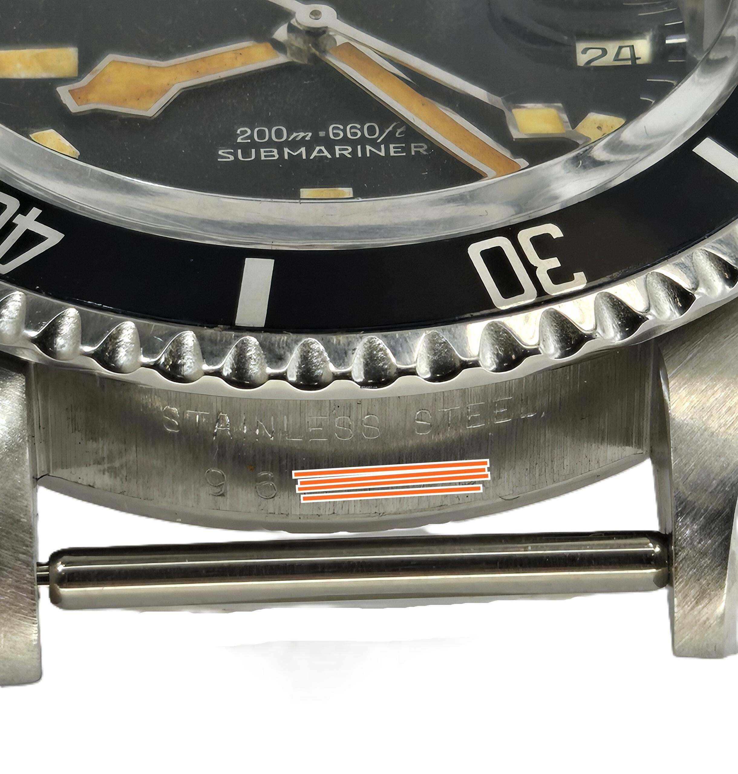 Thumbnail von Tudor Submariner Snowflake Rolex Case - black tritium Dial
