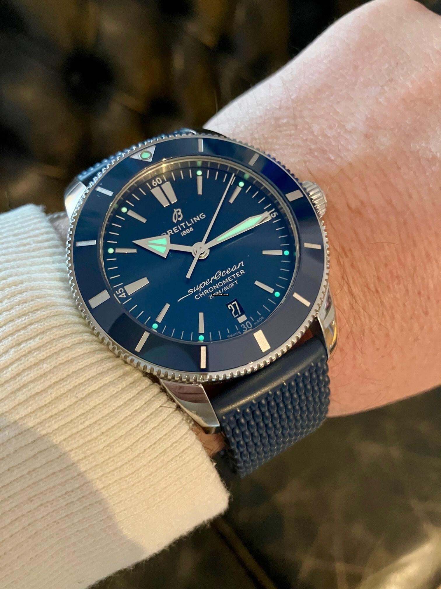 Thumbnail von Breitling Superocean Heritage Azul-Azul / 44 mm / Juego completo