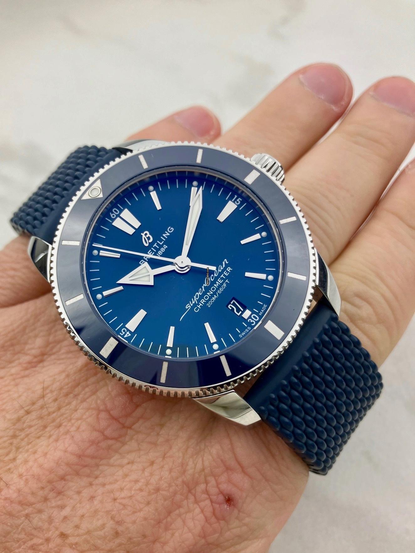 Breitling Superocean Heritage Azul-Azul / 44 mm / Juego completo