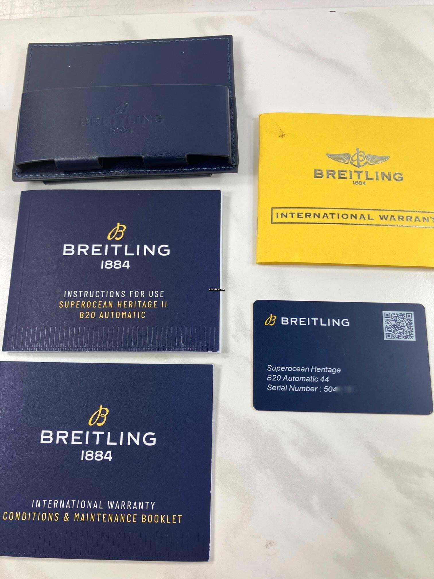Thumbnail von Breitling Superocean Heritage Azul-Azul / 44 mm / Juego completo