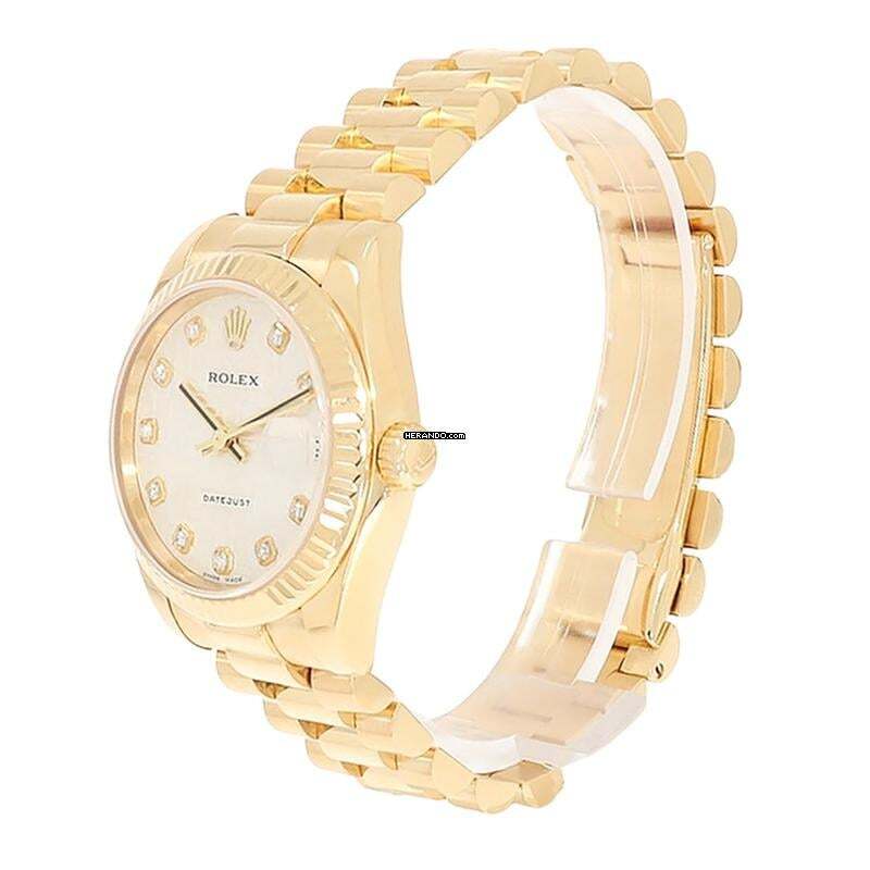 Rolex Datejust 31 wristwatch Datejust automatic in 750 yellow gold Ref. 178278