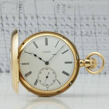  A. Lange & Söhne Frühe Adolph Lange Taschenuhr Anno 1771 Qualität 1A 18k Gold mit Zertifikat Die Uhr ist in mehrfacher Hinsicht interessant... 