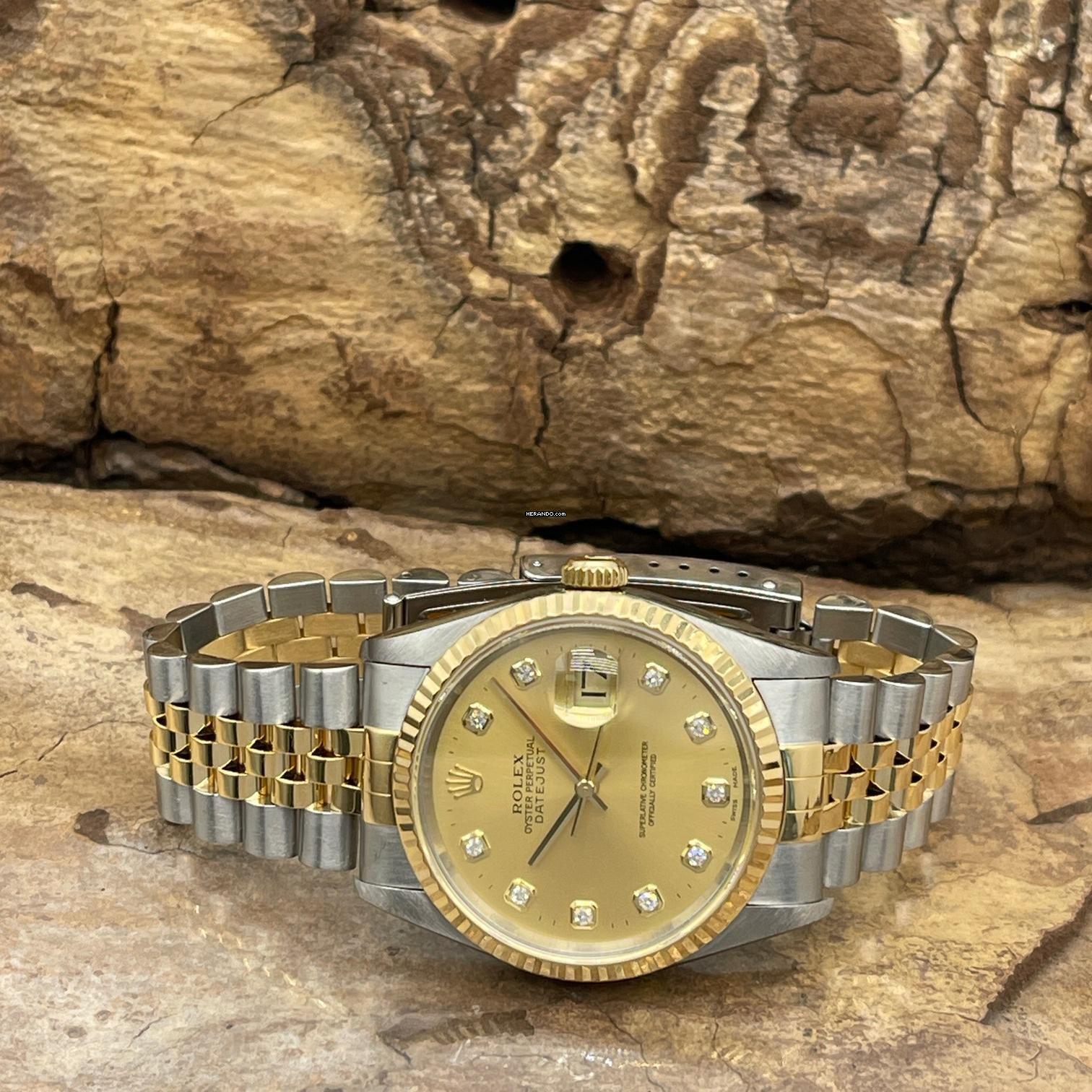 Thumbnail von Rolex Datejust 36 Datejust 36 - Diamant Blatt - FULLSET - Ref. 16233