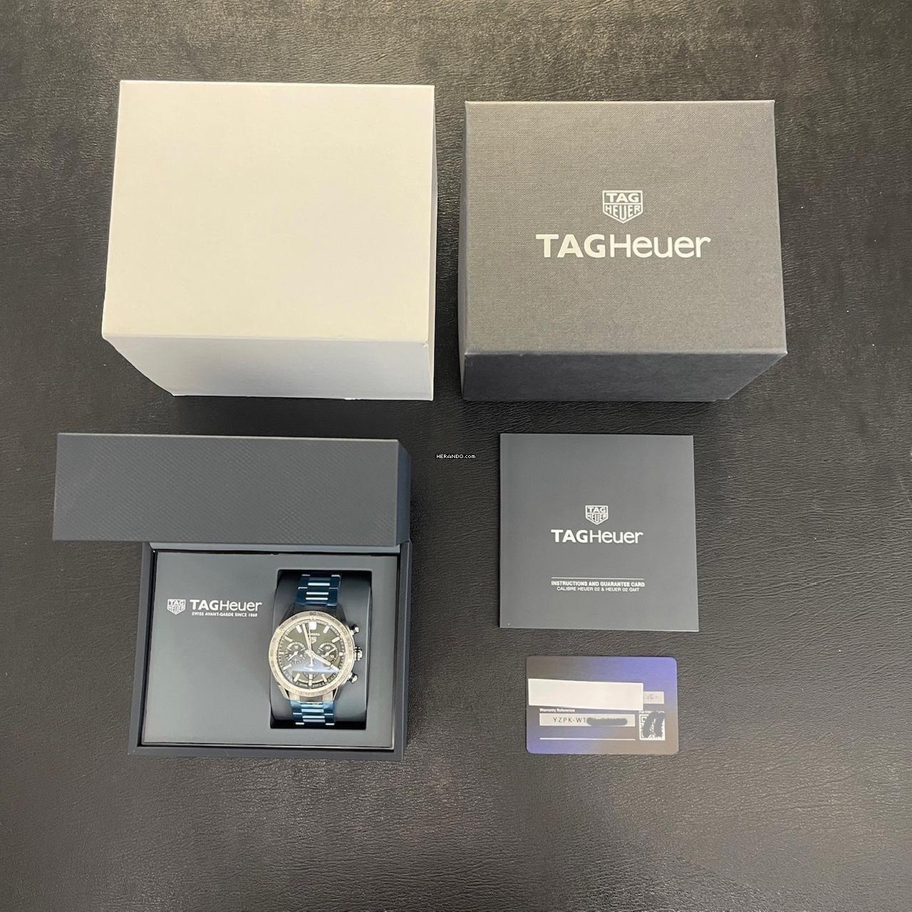 Thumbnail von TAG Heuer Carrera Heuer-02T Carrera Chrono Calibre 02 - NEUWARE - FULLSET 2023 - Réf. CBN2a10.ba0643