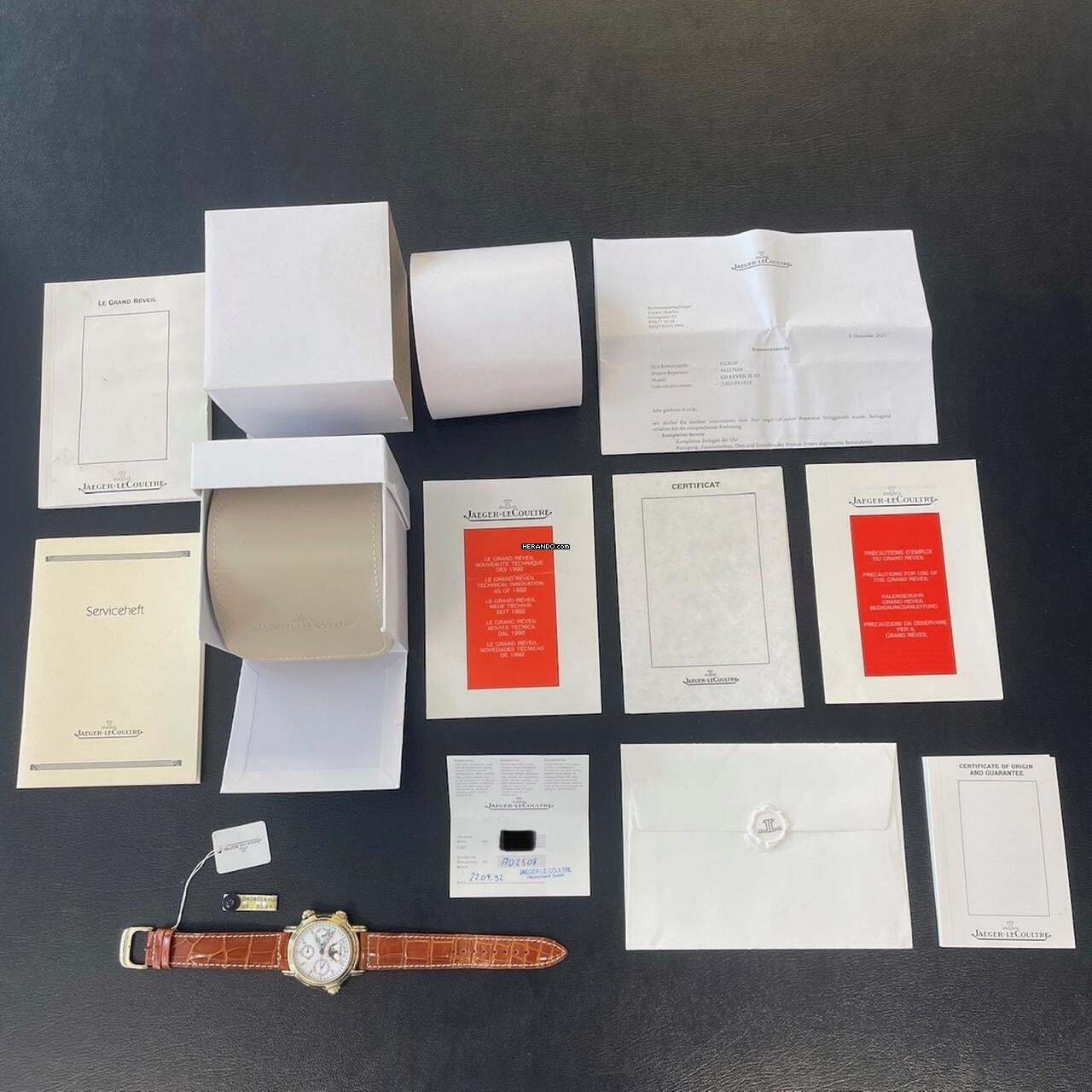 Thumbnail von Jaeger-LeCoultre Calendrier Perpétuel Grand Réveil FULLSET 1992 - Ref. 180. 1. 99