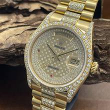 Thumbnail von Rolex Day-Date 36 Oyster Perpetual Day-Date I Factory Set Diamonds - Full Set 1985 - Ref. 18138