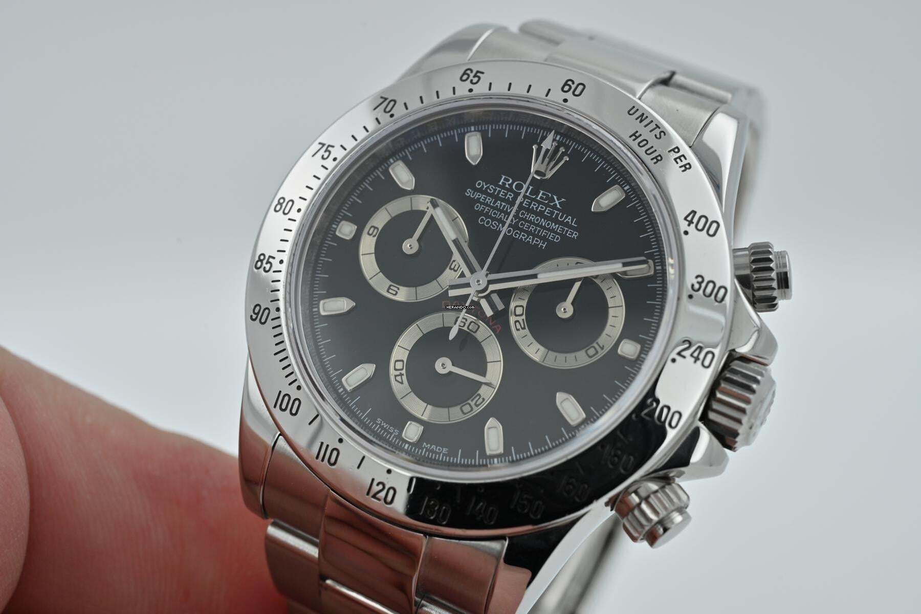Thumbnail von Rolex Daytona Cosmograph 116520 G-Serie Rehaut Full Set LC100