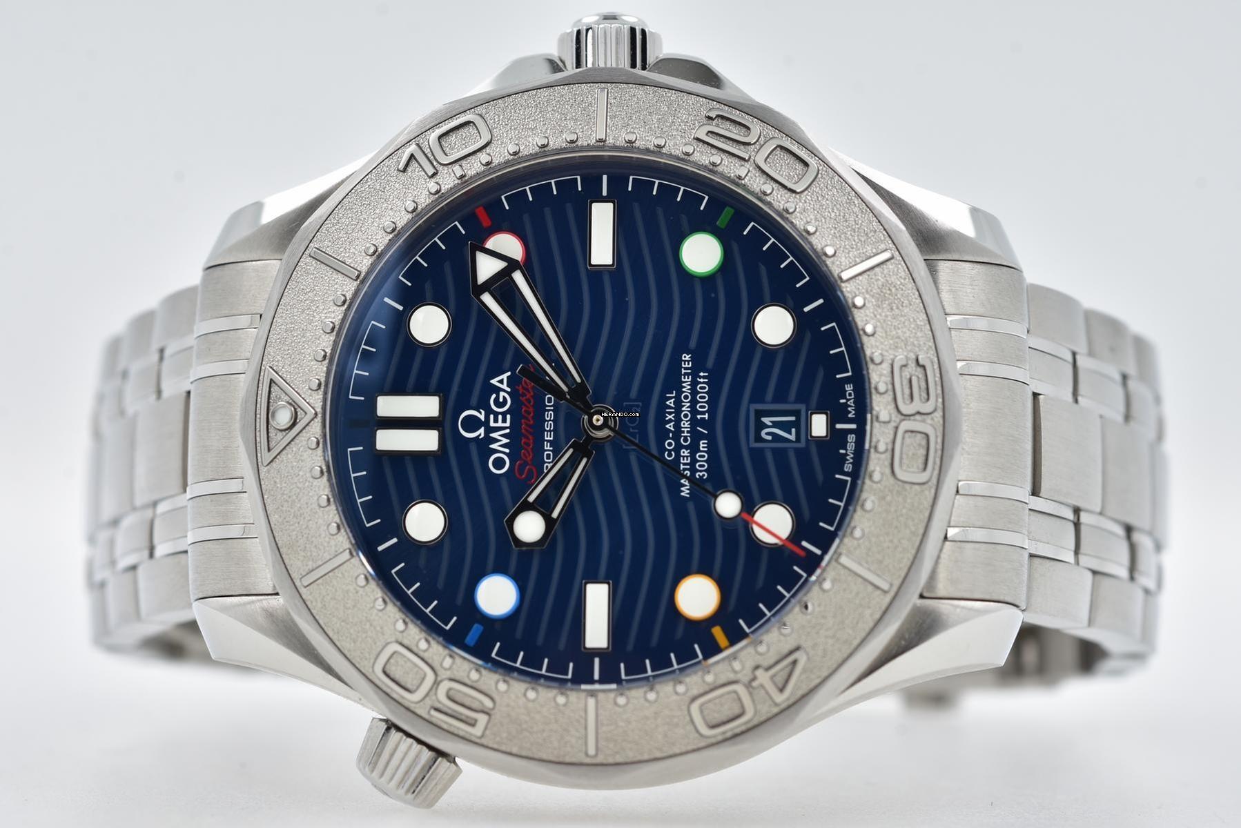 Omega Seamaster 300 Profesyonel Kronometre Mavi Kadran Beijing 2022 52230422003001