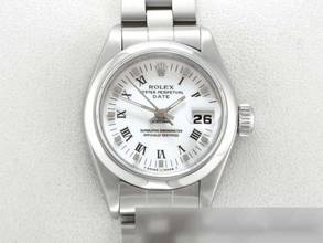 Thumbnail von Rolex Oyster Perpetual Lady Date 26mm 69160 1995 Edelstahl Automatik Damen Damenuhr Stahl Stainless Steel Jubilé-band Chronometer Oyster White Dial
