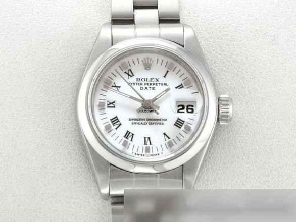 Rolex Oyster Perpetual Lady Date 26mm 69160 1995 acciaio automatico orologio da donna donna acciaio bracciale Jubilé cronometro Oyster quadrante bianco