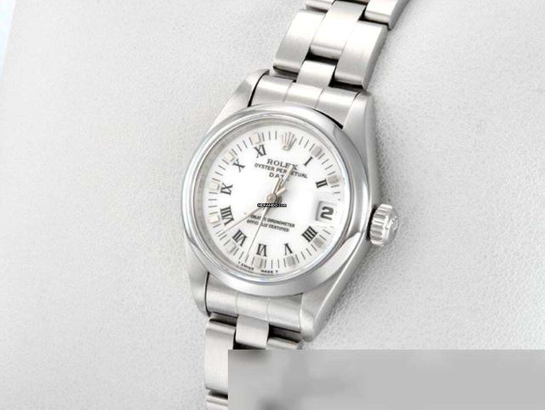 Thumbnail von Rolex Oyster Perpetual Lady Date 26mm 69160 1995 Edelstahl Automatik Damen Damenuhr Stahl Stainless Steel Jubilé-band Chronometer Oyster White Dial