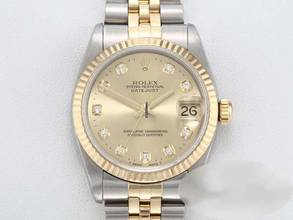 Thumbnail von Rolex Datejust 31 Stahl Gelbgold 750 Diamanten 2001 Automatik Stainless Steel 18kt Yellow Gold Stahl Jubilé-band Chronometer Oyster