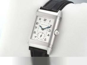 Thumbnail von Jaeger-LeCoultre Reverso Duetto Medium 256.8.75 roestvrij staal diamanten handopwinding