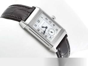 Thumbnail von Jaeger-LeCoultre Reverso Duetto Medium 256.8.75 roestvrij staal diamanten handopwinding