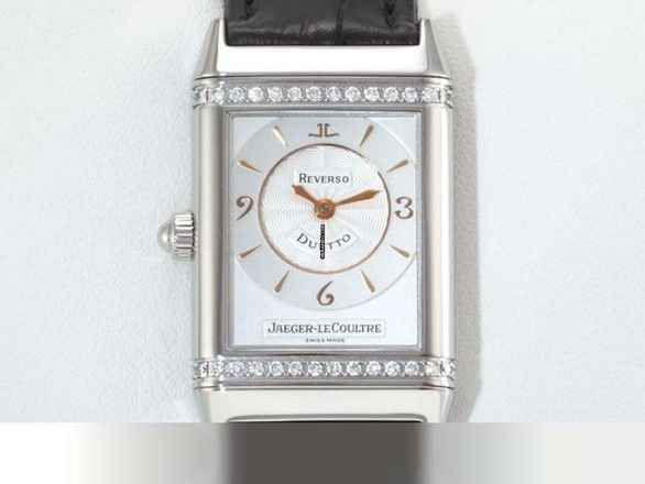 Jaeger-LeCoultre Reverso Duetto Medium 256.8.75 acciaio inossidabile diamanti carica manuale