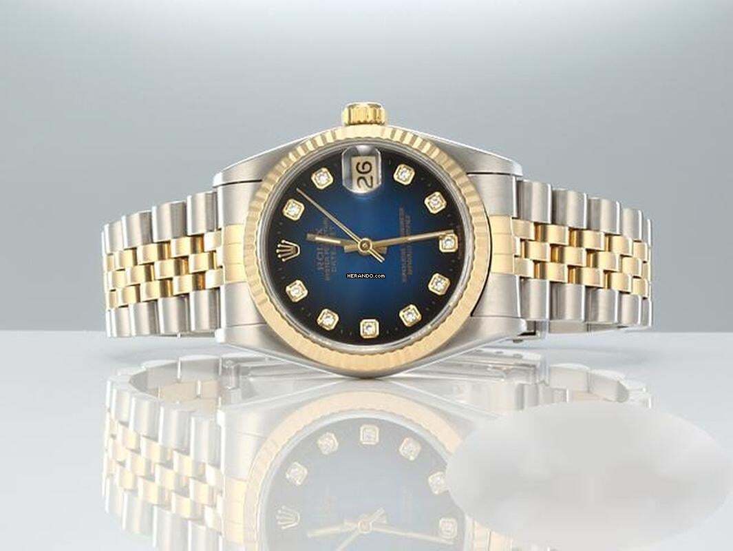 Thumbnail von Rolex Datejust 31 Stahl Gelbgold 750 Diamanten Automatik Gold Stahl Stainless Steel 18kt Yellow Gold Jubilé-band Chronometer Oyster