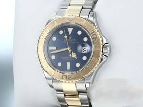 Thumbnail von Rolex Yacht-Master 40 40mm 16623 Stahl Gelbgold 750 Automatik 2007 Rolex-service: 2025 Stainless Steel 18kt Yellow Gold Oyster-band Chronometer Blue Dial