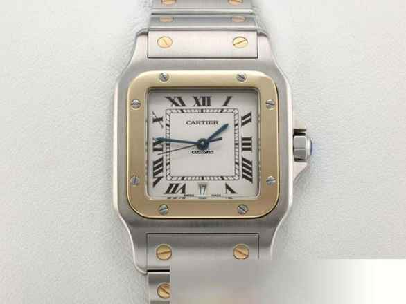 Cartier Santos Galbée acciaio inossidabile oro giallo 750 W20011c4 data acciaio oro