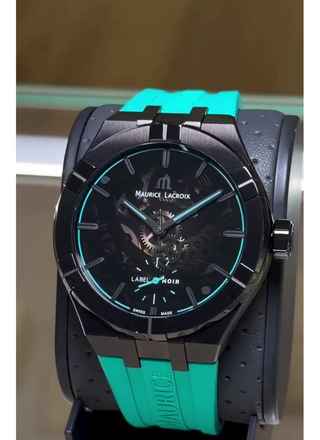  Maurice Lacroix AIKON AUTOMATIC SKELETON 45MM LABEL NOIR NEW FULL SET 