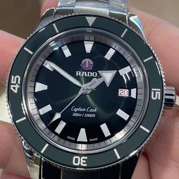 Rado HyperChrome Captain Cook Otomatik Yeşil Kadran Saat Rado Captain YENİ TAM SET