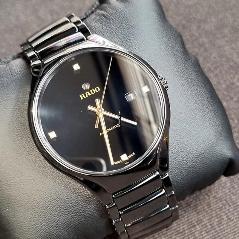  Rado True Black Mens Watch NEW FULL SET 