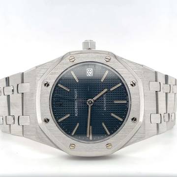Audemars Piguet Royal Oak Blau MK1 Zifferblatt Langer Index Gerade Schrift