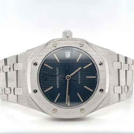Audemars Piguet Royal Oak Blau MK1 Zifferblatt Langer Index Gerade Schrift