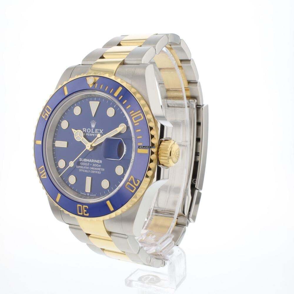 Rolex Submariner Date Stahl/Gold Blaues Zifferblatt