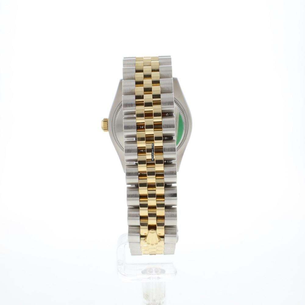 Thumbnail von Rolex Datejust 31 Gold/Steel Diamonds Green Roman Dial
