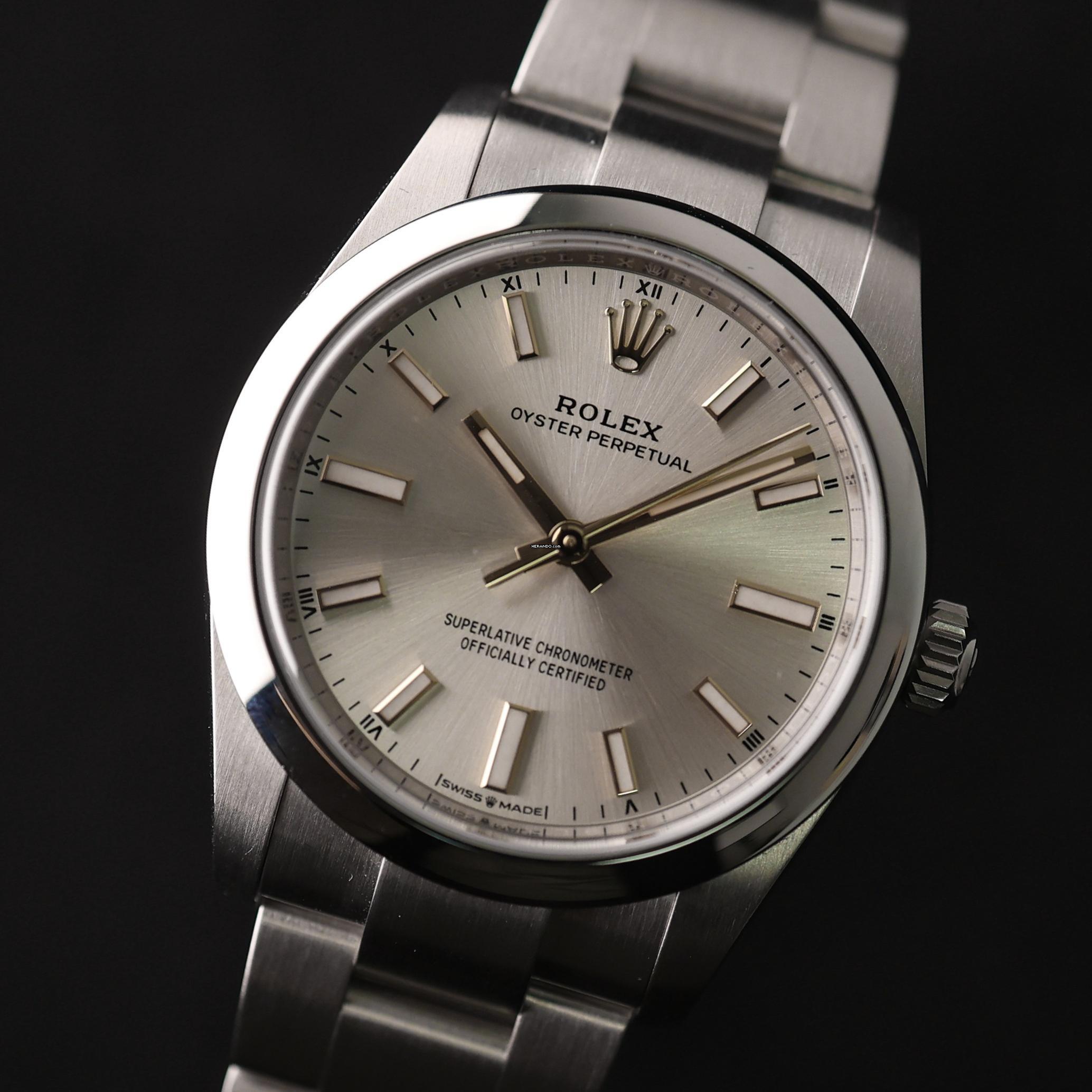 Thumbnail von Rolex Oyster Perpetual 34 Silver Dial