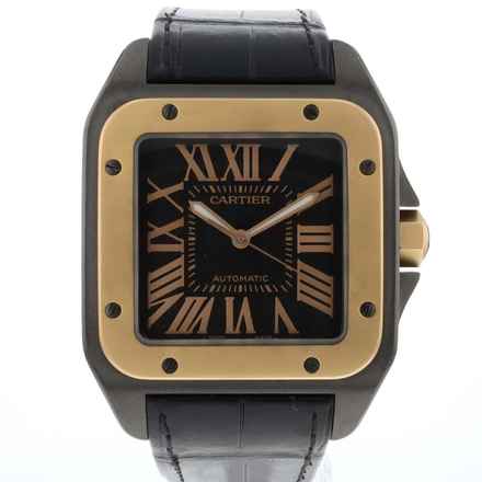 Cartier Santos 100 XL Blacksteel PVD Roségold