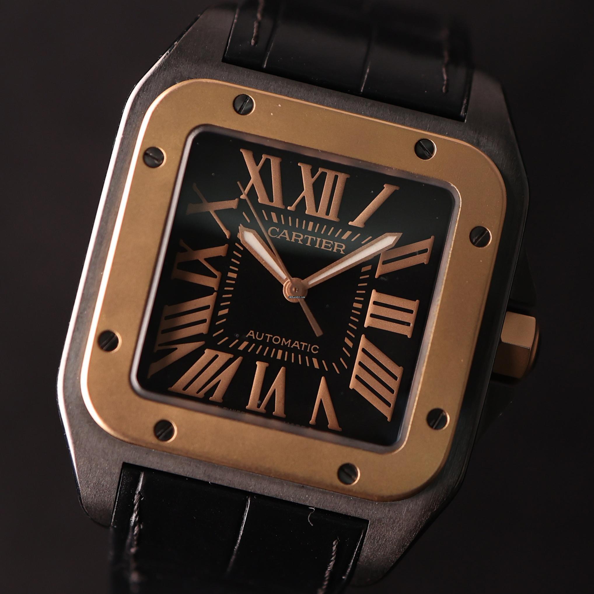 Thumbnail von Cartier Santos 100 XL Blacksteel PVD Rose Gold