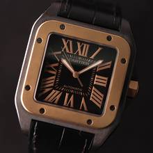 Thumbnail von Cartier Santos 100 XL Acero negro PVD Oro rosa
